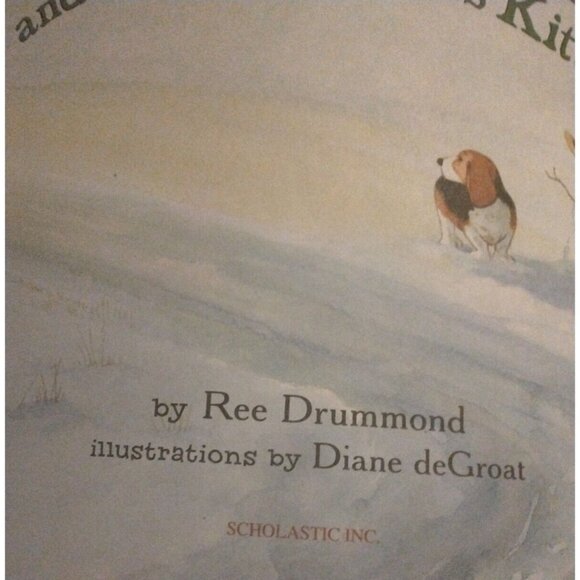 Charlie and the Christmas Kitty Basset Hound Pioneer Woman Ree Drummond deGroat - Picture 3 of 4